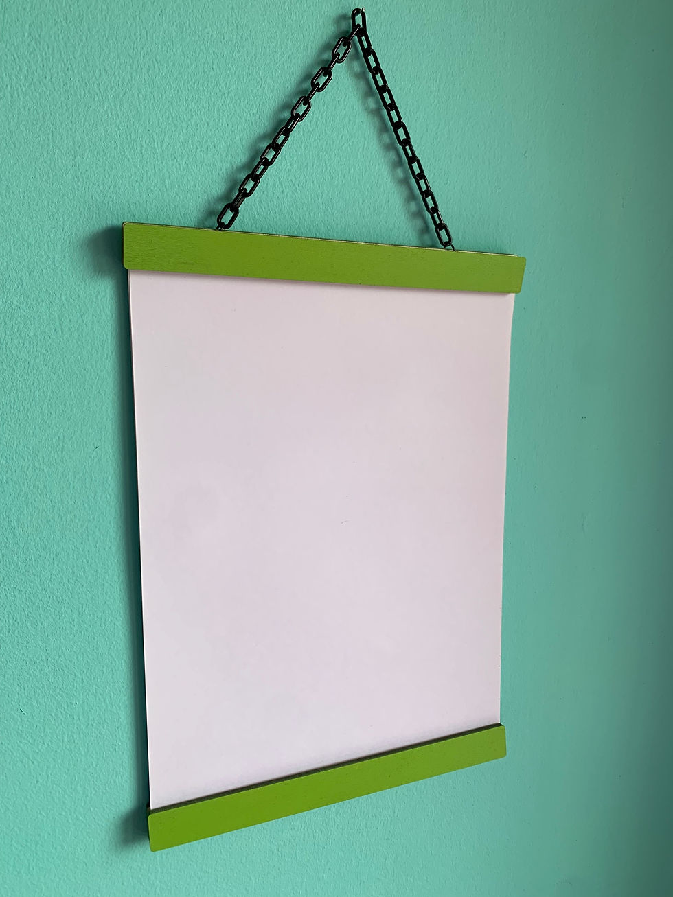 Thumbnail: A4 Magnetic Print Frame With Chain - Straight Edge