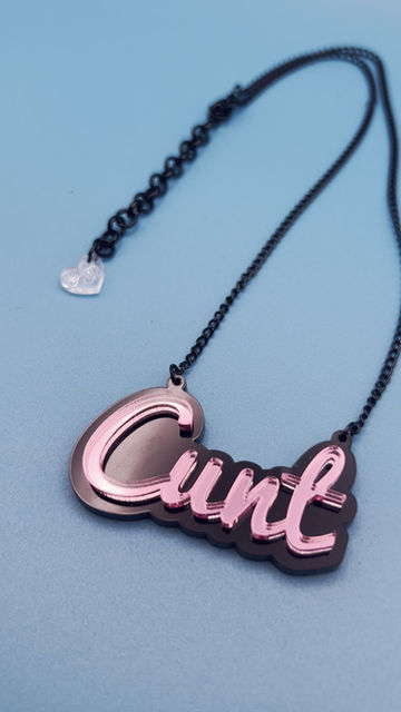Thumbnail: Cunt Necklace | Cunt Jewellery | Cunt Gift | Adult Necklace