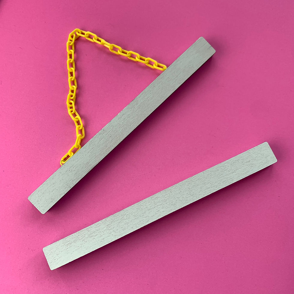 Thumbnail: A4 Magnetic Print Frame With Chain - Straight Edge
