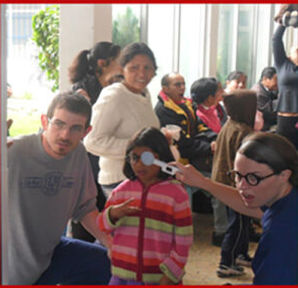 Image-10-300x284.jpg showing FirstSight volunteers supporting children’s vision care