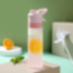 Thumbnail: 650ml Spray Water Bottle Portable Outdoor Sport Water Bottle for Girls Gym Fitne
