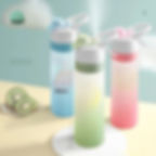 Thumbnail: 650ml Spray Water Bottle Portable Outdoor Sport Water Bottle for Girls Gym Fitne