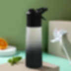 Thumbnail: 650ml Spray Water Bottle Portable Outdoor Sport Water Bottle for Girls Gym Fitne
