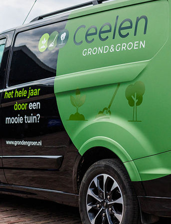 Ontwerp Busbelettering Ceelen Grond en Groen