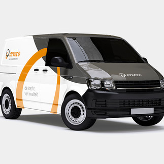 Ontwerp busbelettering voor Arveco
