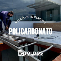 aplicação de policarbonato