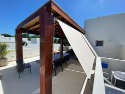 Toldo retrátil em tela solar