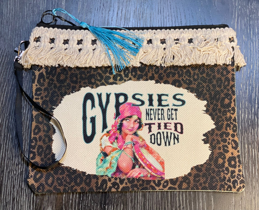 Thumbnail: Gypsies Never Get Tied Down Makeup Bag