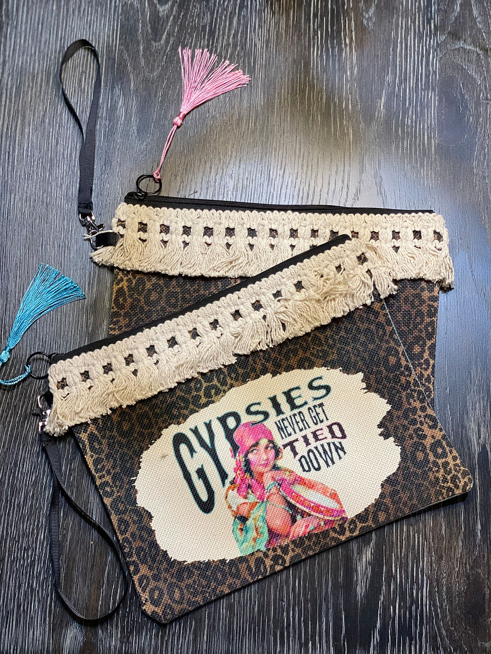 Thumbnail: Gypsies Never Get Tied Down Makeup Bag