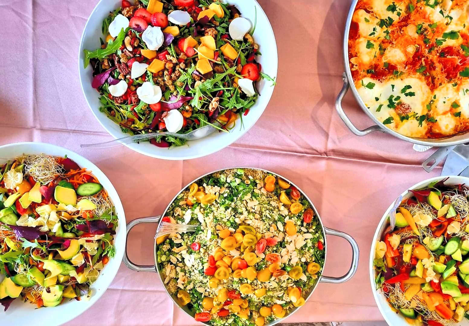 Arranged Food and Objects