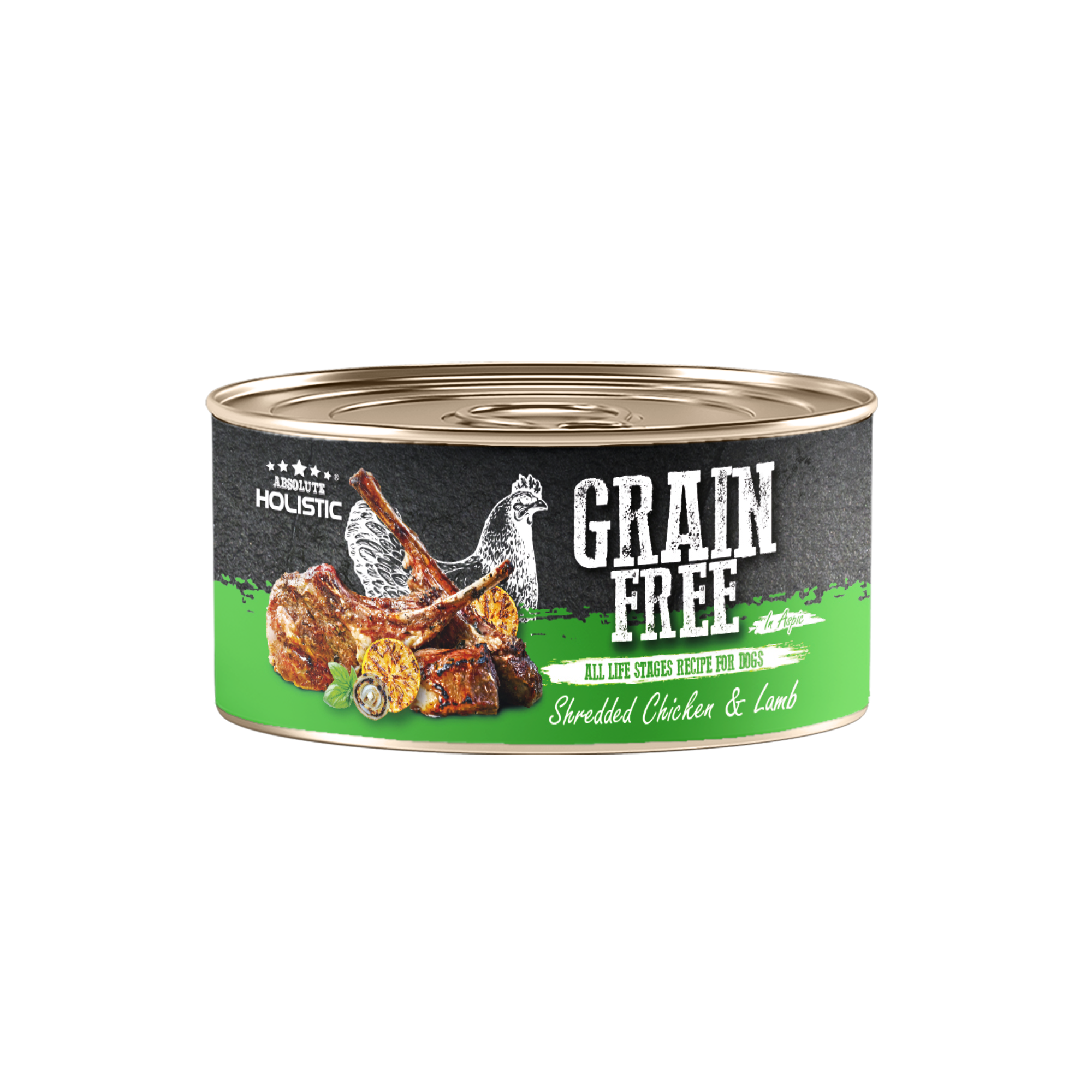 Absolute Holistic Grain Free - Shredded Chicken & Lamb(80G)