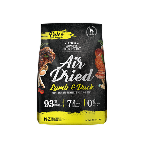 Absolute Cooked Absolute Holistic Air Dried Food for Dogs - Lamb & Duck (1kg ...