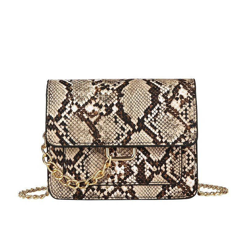 Miniatura: Leopard print chain shoulder bag