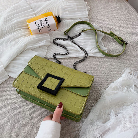 Miniatura: Net red chain small square bag