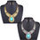 Miniatura: European And American Fashion Retro Pattern Water Drop Gemstone Inlaid Necklace