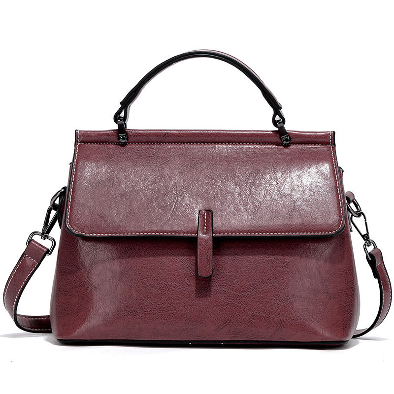 Miniatura: Fashion Large-capacity Leather Commuter Handbag