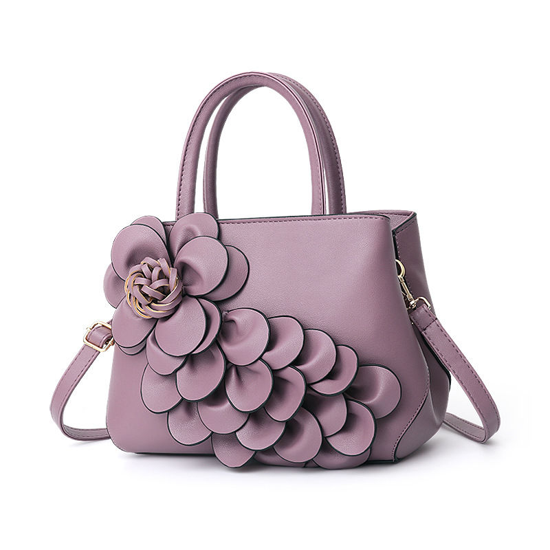 Miniatura: PU leather flower portable shoulder bag