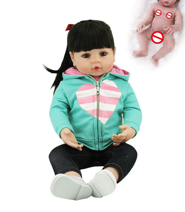 Miniatura: Full glue can enter water simulation baby doll