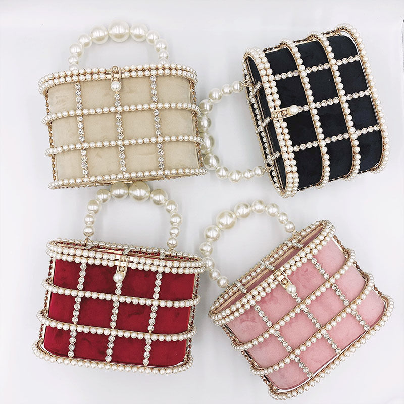 Miniatura: French Small Crowd Bag Large-Capacity Summer Metal Pearl Bag