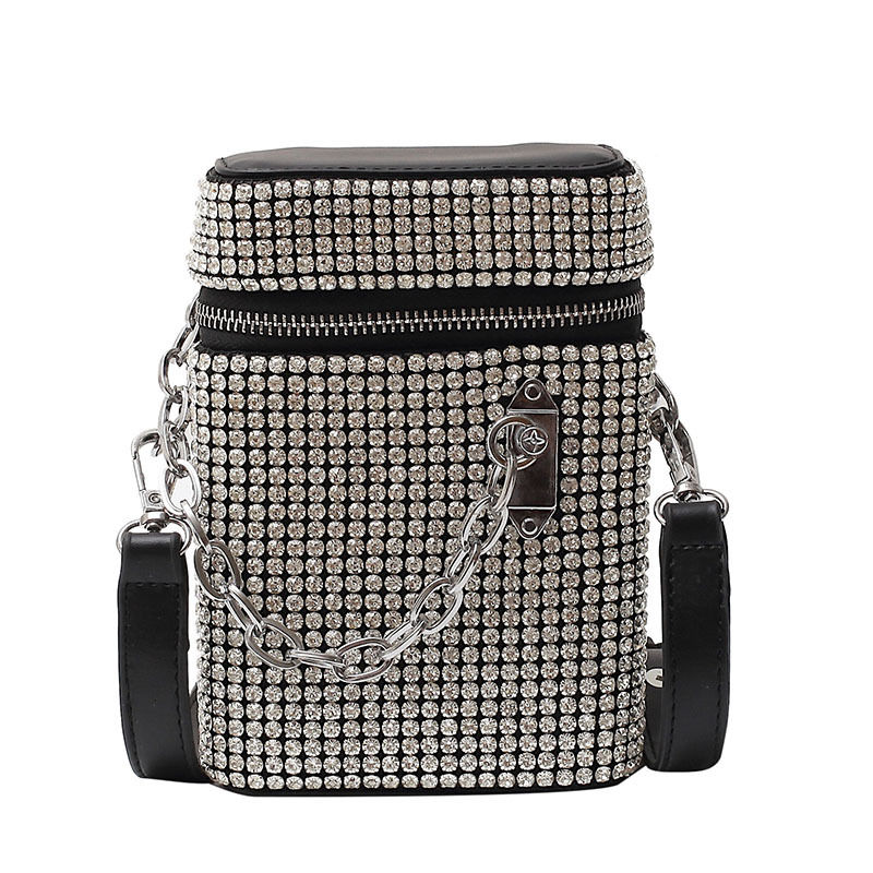 Miniatura: Personalized Rhinestone Shiny All-Match Messenger Bag