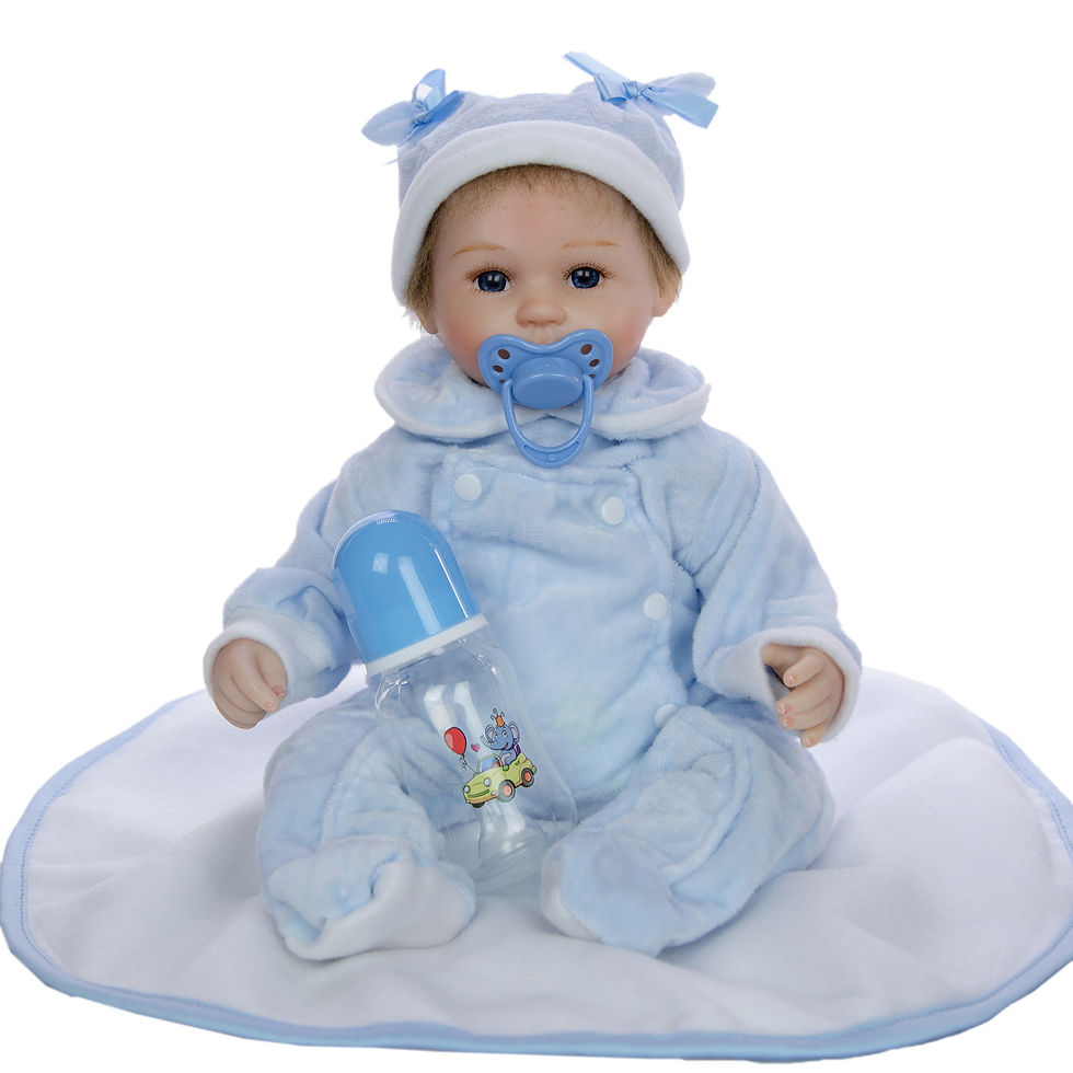 Miniatura: 43cm cloth body rebirth doll simulation baby