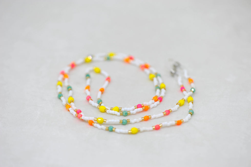 Brillenkette 80 cm lang und bunt