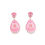 Miniaturbild: LYNX INDIA Ohrringe rosafarben mit Gold oder Silberrand