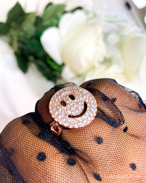 Rose Gold Smiley Ring