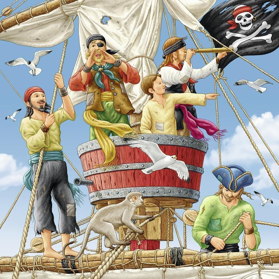 Thumbnail: Ravensburger Adventures of the Sea 3 x 49 piece puzzles