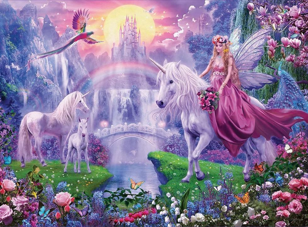 Thumbnail: Ravensburger - Magical Unicorns Bumper Puzzle Pack 4 x 100 piece Puzzzles