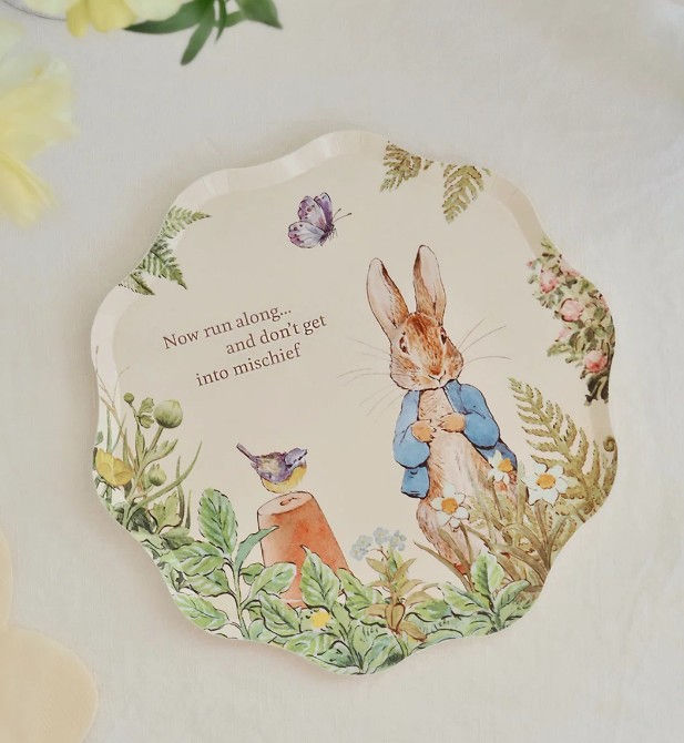 Meri Meri - Peter Rabbit Side Party Plates (8 pack)