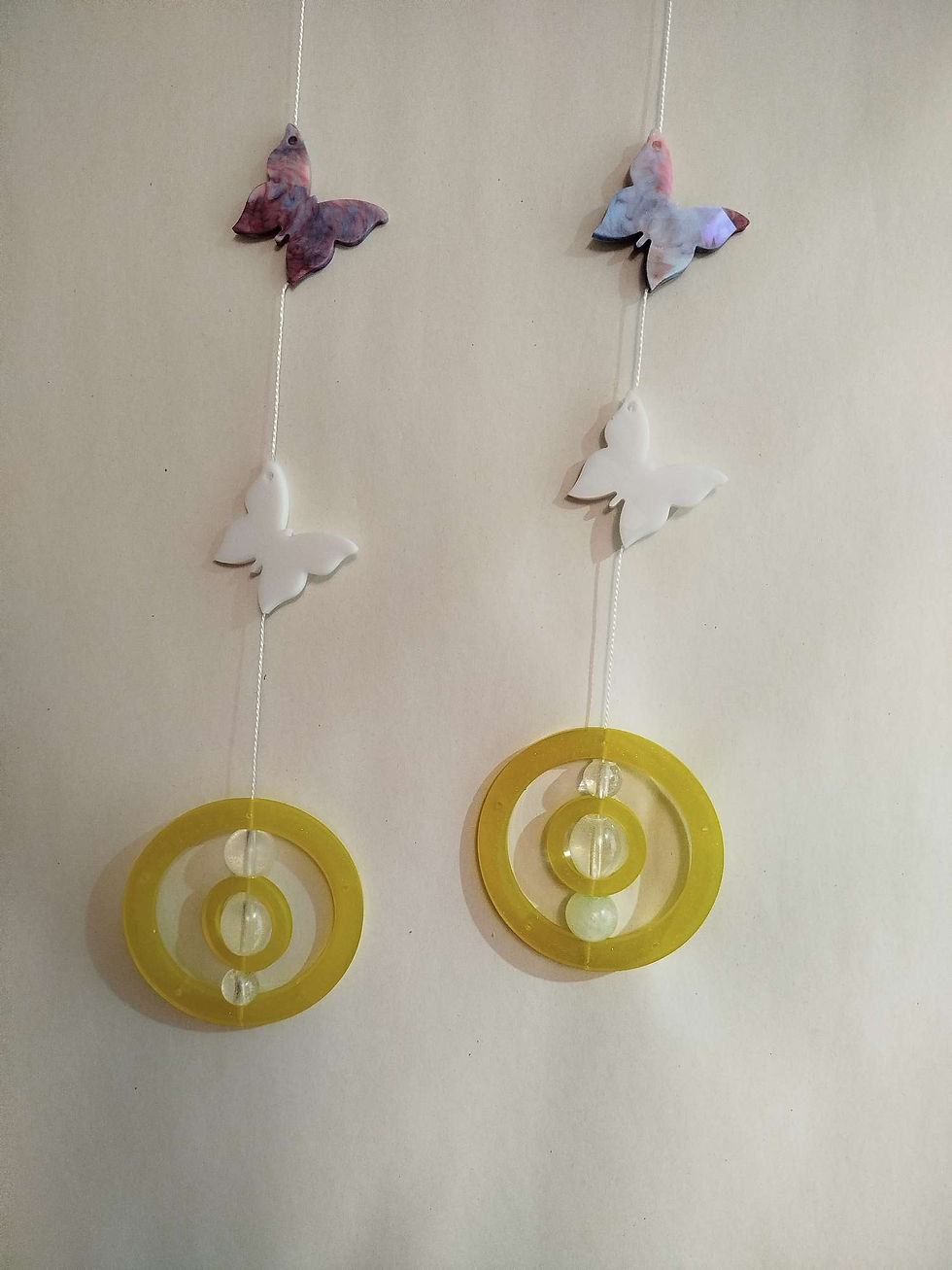 🦋✨ Exklusive Fensterdeko (2er Set) – Handgefertigter Schmetterlingsdeko 28 x 8