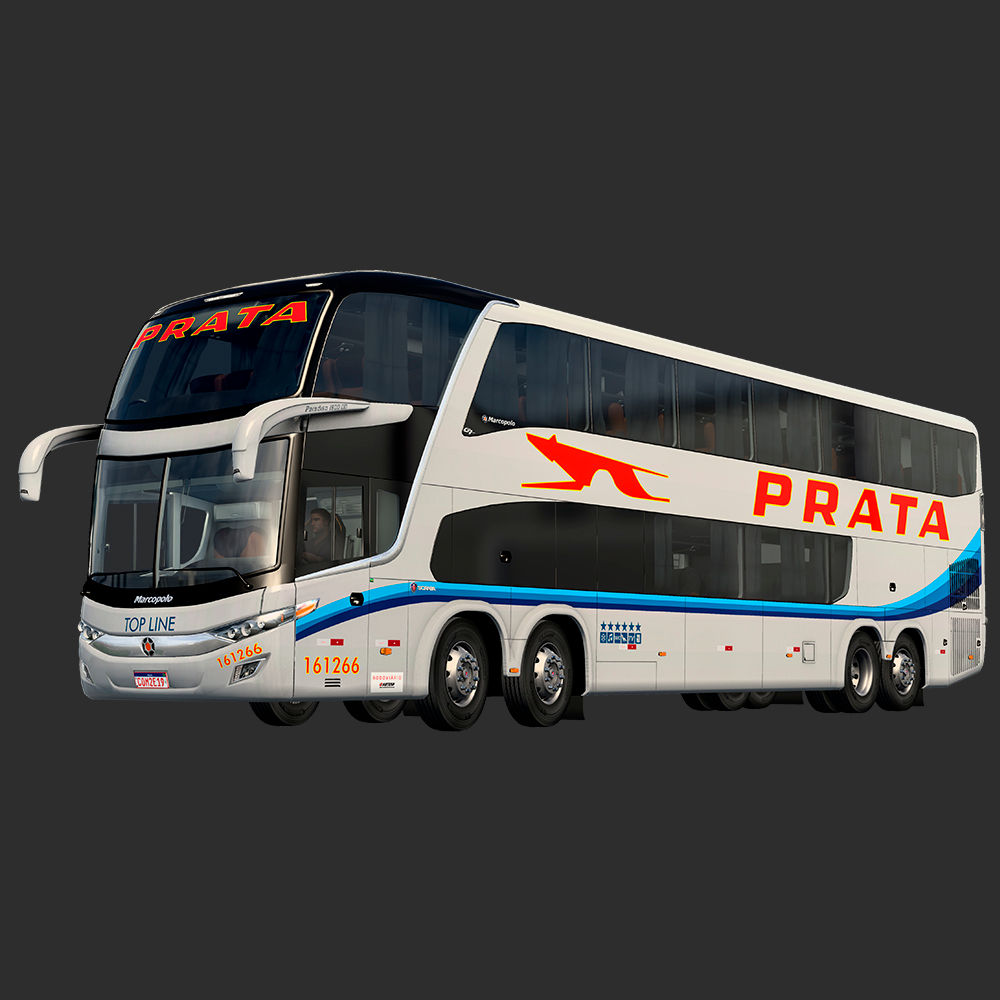SKIN EXPRESSO DE PRATA - MARCOPOLO G7 1800 DD 15M - ALTECMOD