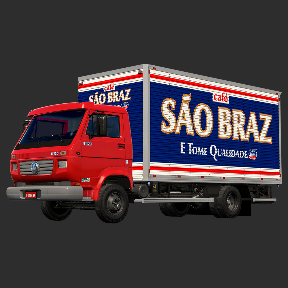 SKIN CAFÉ SÃO BRAZ - VW DELIVERY/WORKER - ROTAS BRASIL
