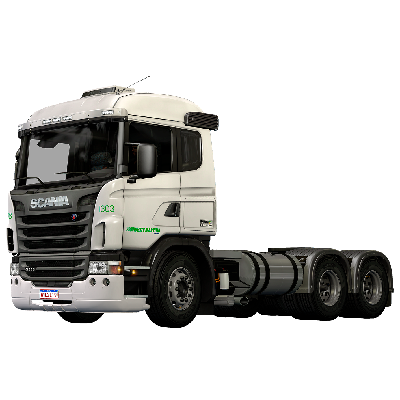 SKIN WHITE MARTINS - SCANIA G - RC/SOUZA SG