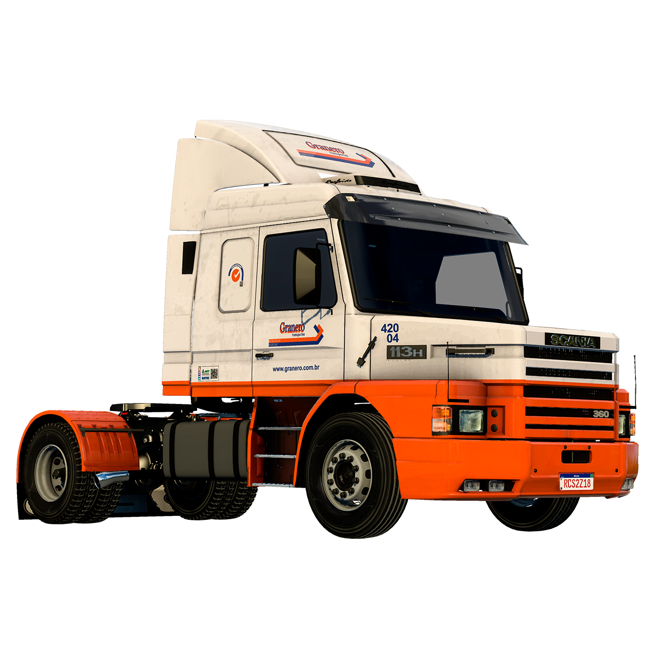 SKIN GRANERO TRANSPORTES - SCANIA 113 - ROMÁRIO CARDOSO