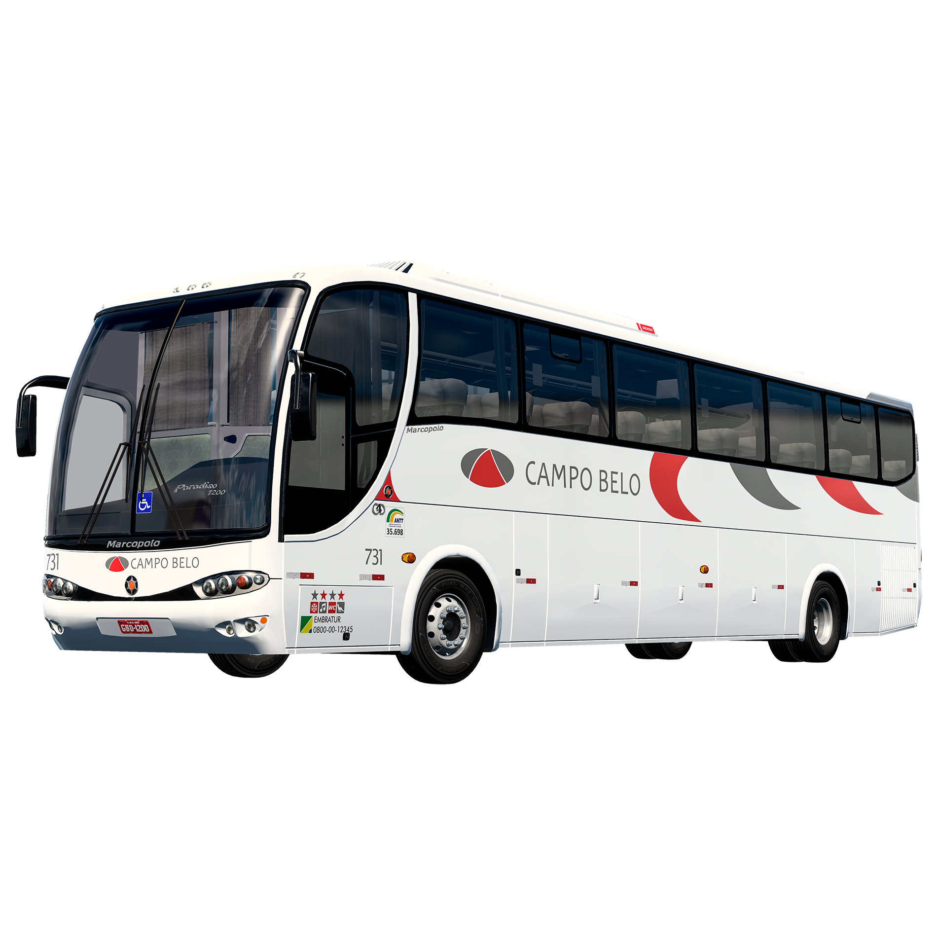 SKIN CAMPO BELO - MARCOPOLO G6 1200 VL 4X2 - B4D