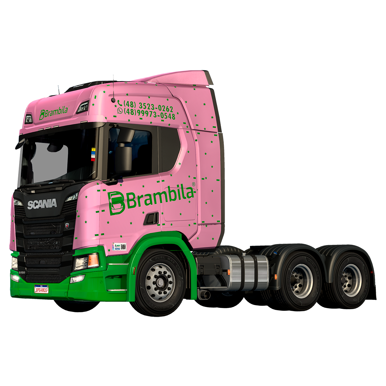 SKIN BRAMBILA TRANSPORTES - SCANIA R NTG - CRJ MODDING