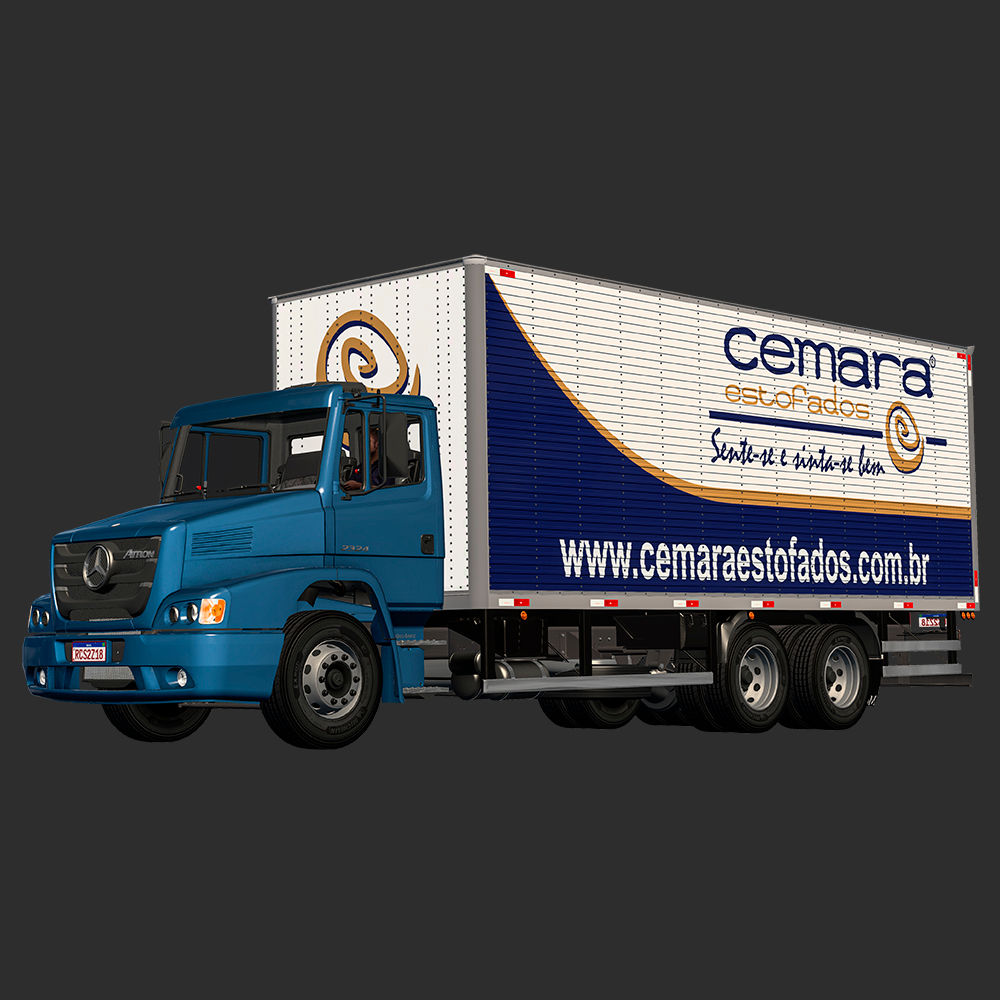 SKIN CEMARA ESTOFADOS - MERCEDES-BENZ ATRON 2324 - ROMÁRIO CARDOSO