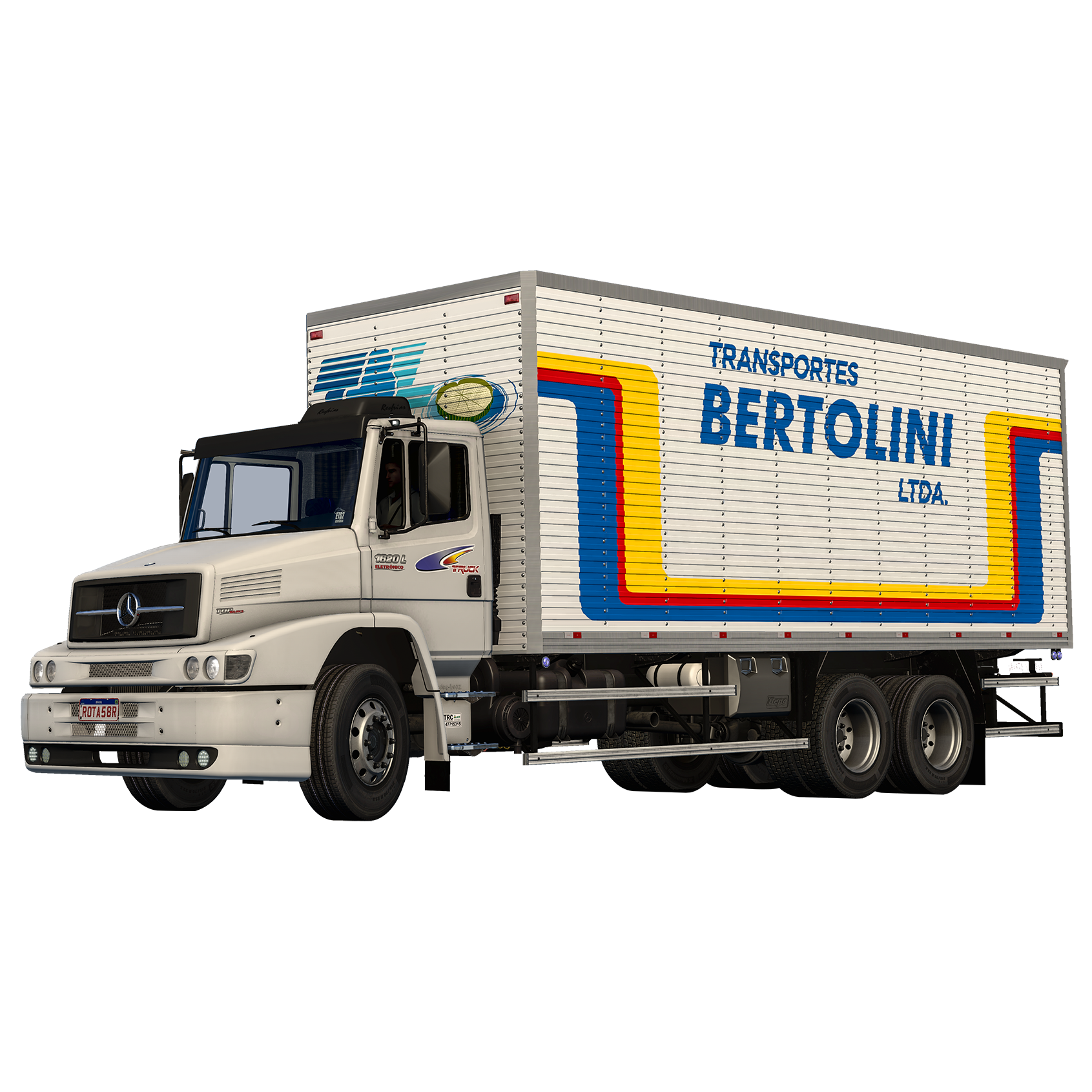 SKIN BERTOLINI - MERCEDES-BENZ 1620 - ROTAS BRASIL