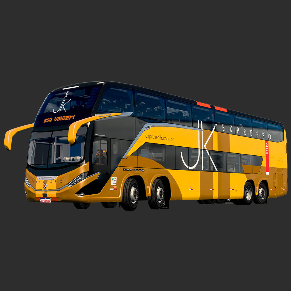 SKIN EXPRESSO JK - MARCOPOLO G8 1800 DD MB - CD3DSHOP