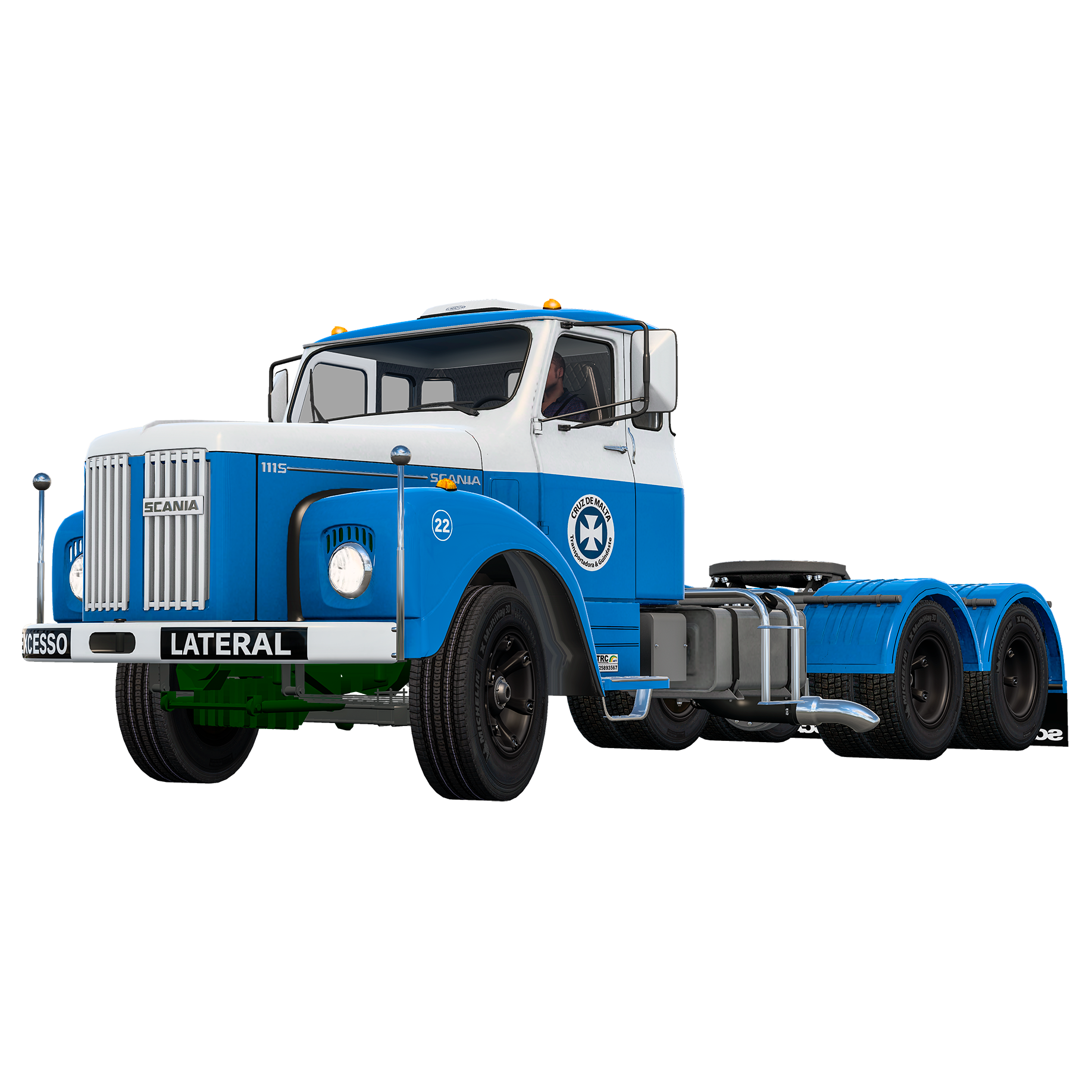 SKIN CRUZ DE MALTA - SCANIA 111 - ROMÁRIO CARDOSO