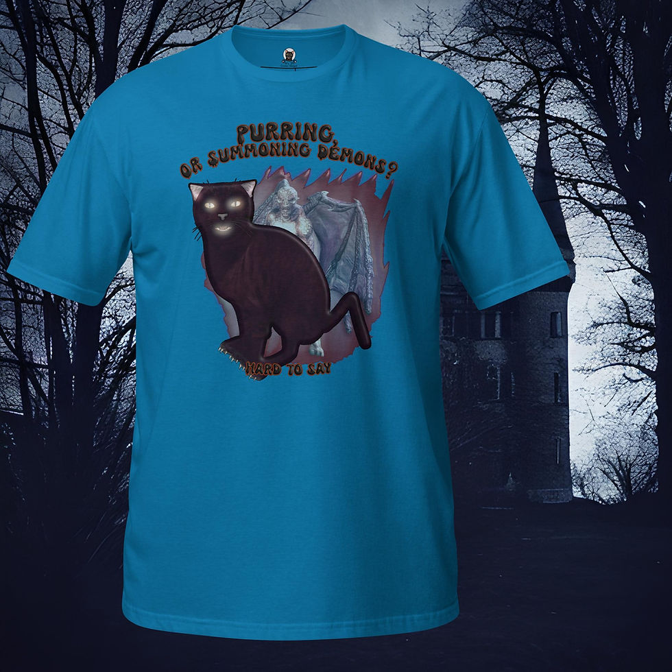 Thumbnail: Purring or Summoning Demons? - Unisex T-Shirt