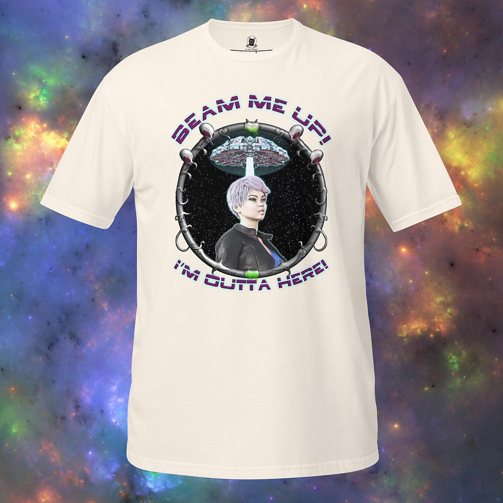 Thumbnail: "Beam Me Up – I'm Outta Here!"  Unisex T-Shirt