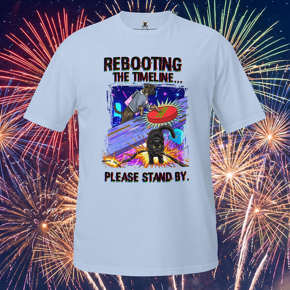 Thumbnail: Rebooting the Timeline Please Standby Unisex T-Shirt