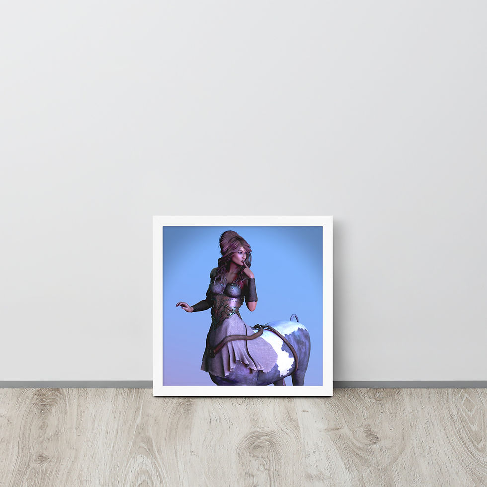 Thumbnail: "Centaur of Attention" Framed photo paper poster