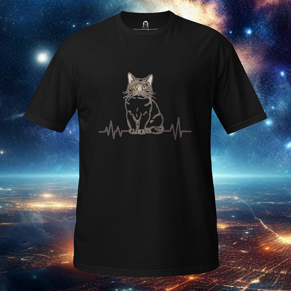Cat Heartbeat Unisex T-Shirt