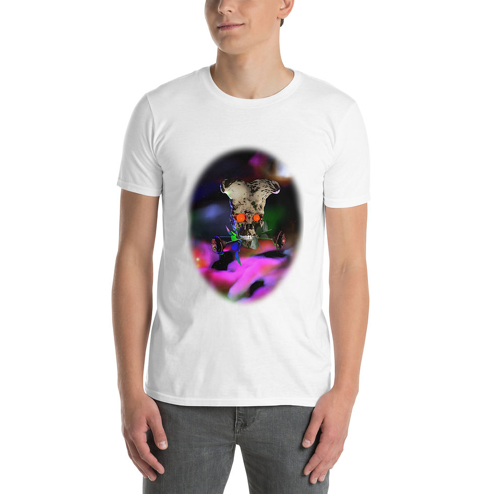 Thumbnail: "Skull Rose Nebula" Short-Sleeve Unisex T-Shirt