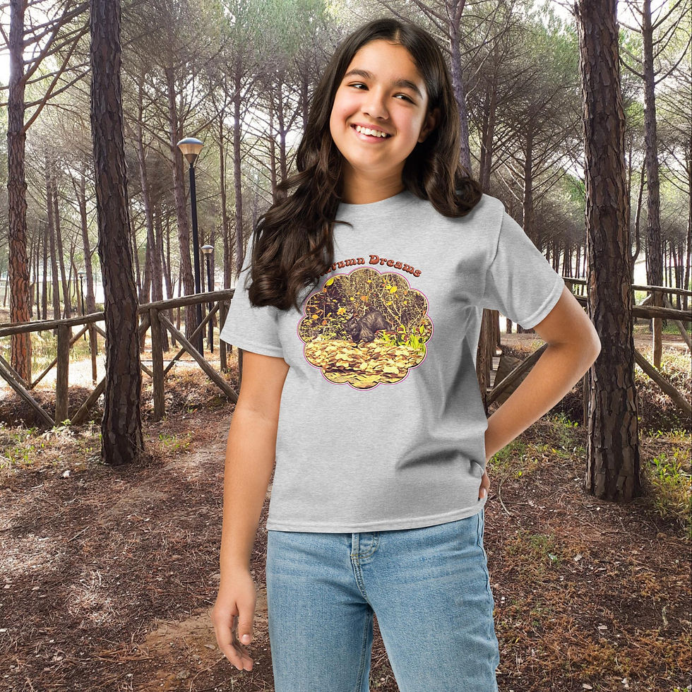 Thumbnail: Leaves Autumn Dreams Youth tee