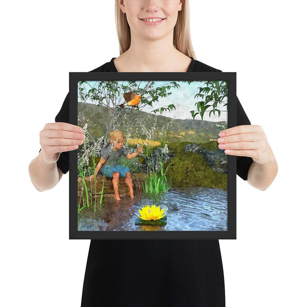 Thumbnail: "Lazy Summer Day" Framed photo paper poster
